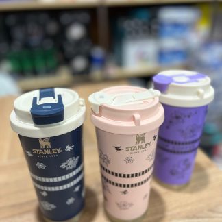 Vasos cafeteros, térmicos, doble pico y con correa 500ml