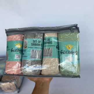 Sábanas Ajustables x4 Twin 1 y 1/2 Plazas