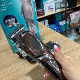 Máquina de cortar cabello marca LUO LU-4691 con accesorios y cuchillas de alta presión