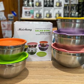 Set de bowls x5pcs con tapas