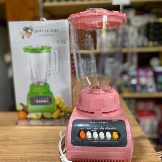 Licuadora JEFFY LE CHEF 1.5lts Jarra Acrílica Colores Rosa Naranja Verde