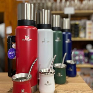 Combo de termo 1200ml mas mate y bombilla