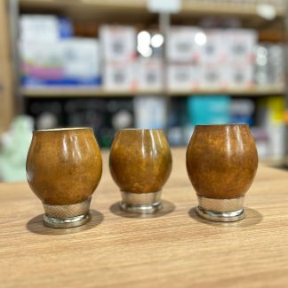 Mate imperial de calabaza con virola de 100% alpaca y calidad premium