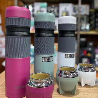 Termo marca Contigo de 800ml con mate de PVC pampa