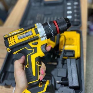 Kit de taladro con dos baterías y luz led