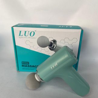 Pistola masajeadora marca LUO inalámbrico con cargador velocidades diferentes incluye accesorios