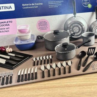 Juego de ollas marca Tramontina X4pcs Antiadherente Tapas de vidrio