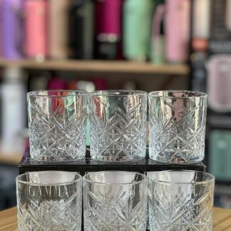 Vaso whisky de vidrio marca gamma x6