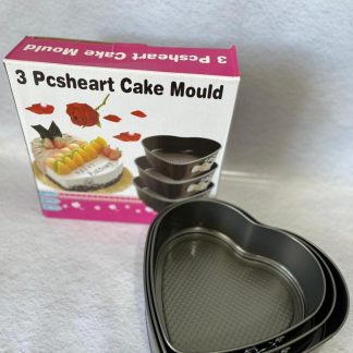 Molde de corazon por 3 pcs Desmontable Antiadherente
