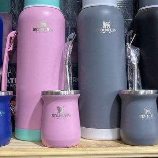 Como de termo con mate y bombilla
