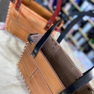 Bolso de Cuero Retazos Artesanal
