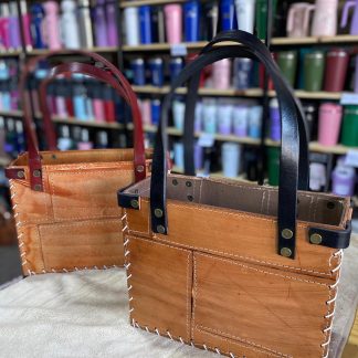 Bolso de Cuero Retazos Artesanal