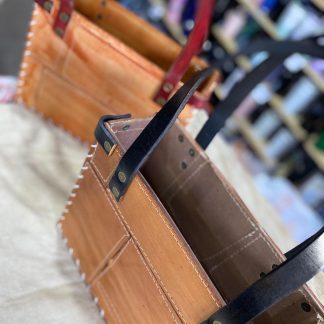 Bolso de Cuero Retazo Artesanal