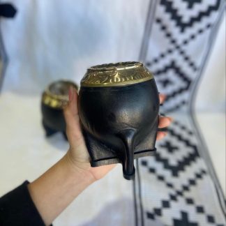 Mate Torpedo con virola de alpaca cincelada
