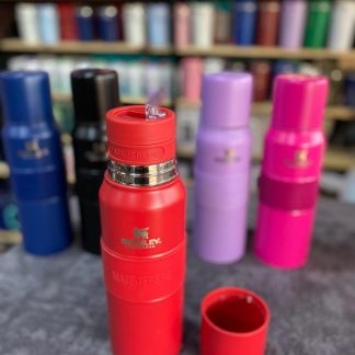 Mate listo de 1L Mantiene bebidas heladas por 24 horas Y bebida caliente por 12 horas Trae sus accesorios