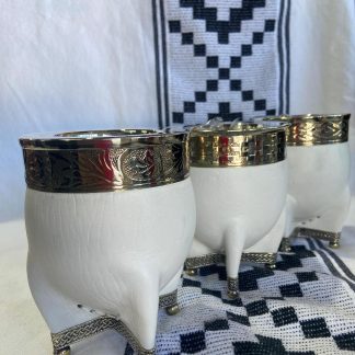 Mate imperial con base y virola de alpaca