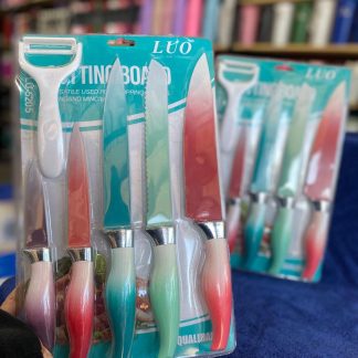 Set cuchillos x6 piezas marca LUO