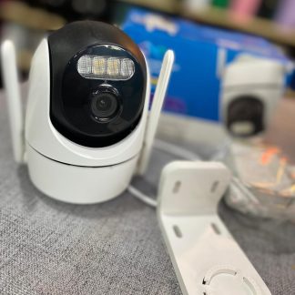 Camara de vigilancia Dos antenas Lente central 3 LEDS