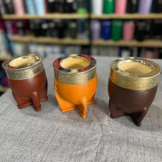 Imperial con virola de alpaca Calabaza por dentro y forrada en cuero Colores Borravino Suela Negro Chocolate