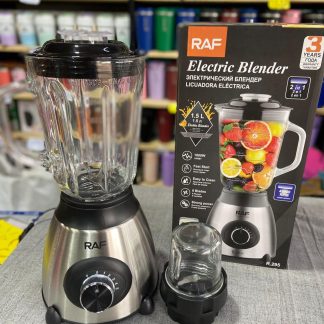 Licuadora marca RAF 1.5L 1000W 5 velocidades 2 en 1 de vidrio