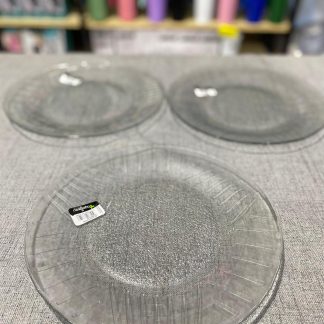 Platos de vidrio super grandes 12 unidades