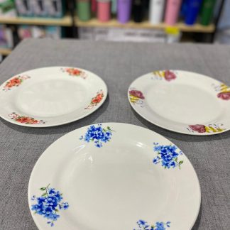 Platos de porcelana diseños super lindos 12 unidades