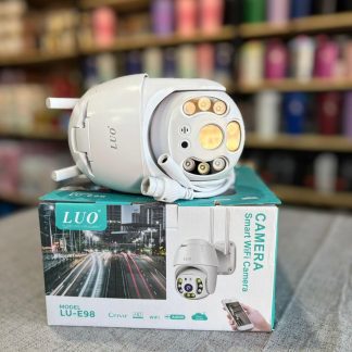 Camara Lu-E98 reflector led grande doble lente sirena alarma PTZ 360 audio 2 vias