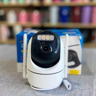 Camara wifi PTZ 355° con reflector y sirena vision nocturna a color para exterior