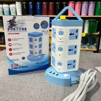 Torre de enchufes con interruptores incluidos y puertos de usb