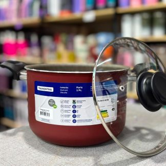 Cacerolas con tapa de vidrio 22cm 5.7ltrs Tramontina