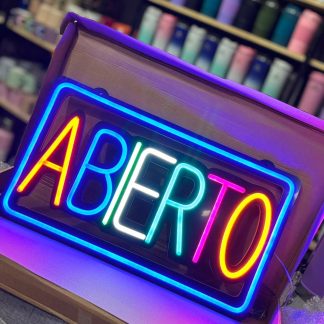 Cartel LED ABIERTO