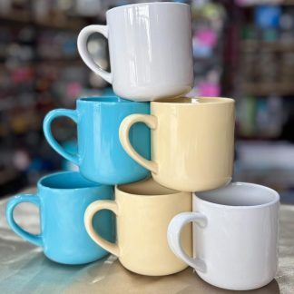 Tazas clásicas colores lisos x unidad