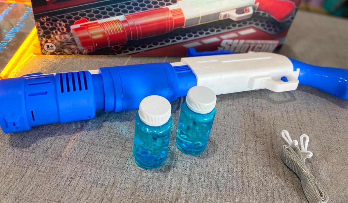 Burbujero pistola con detergente