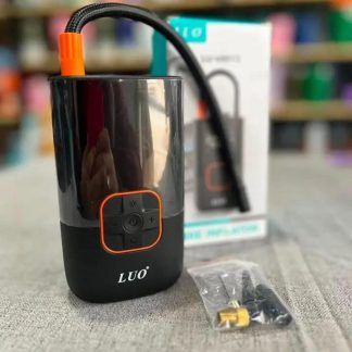 Inflador portátil con accesorios