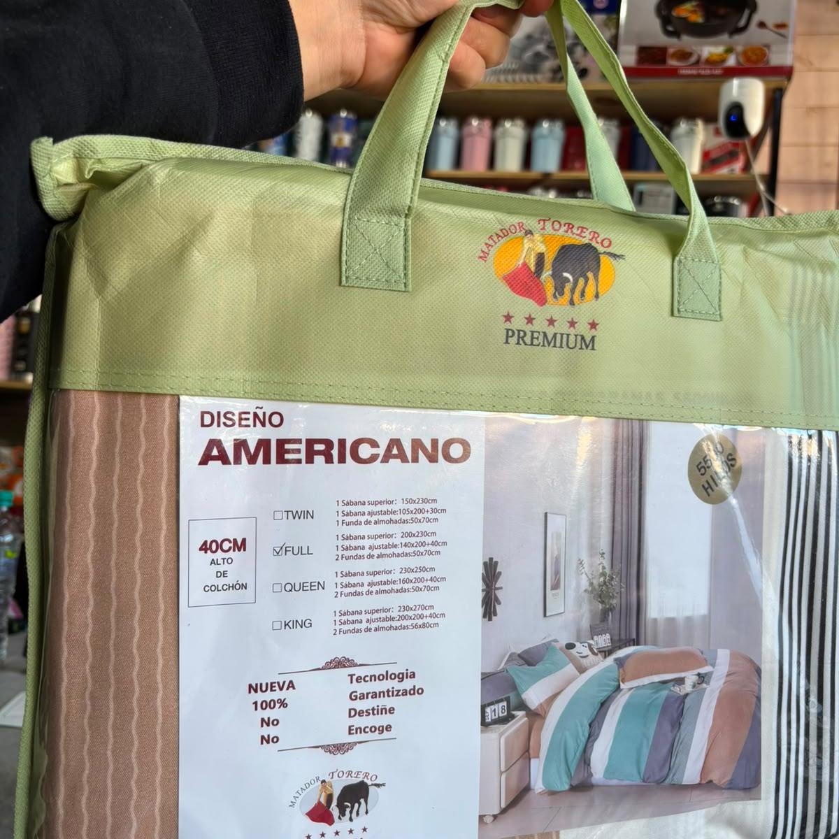 Sabana FULL 5500 hilos diseño americano