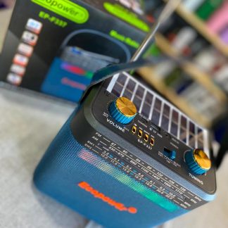 Radio ECOPOWER EP-337 con panel solar, muchas bandas, super estética y USB