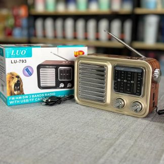 Radio LU-793 Radio 3 bandas Bluetooth USB/TF CARD Entrada auxiliar Batería recargable