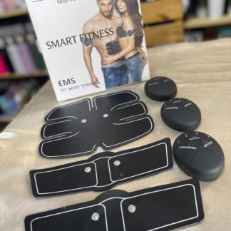 Electroestimulador con pack de parches para abdominales, brazos y piernas