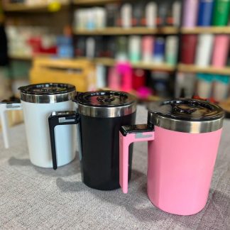 Cafetero batidor con sensor de temperatura y USB