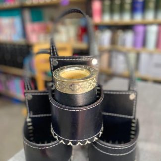 Porta mate 100% cuero