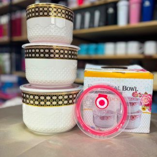 Bowls de porcelana con tapa