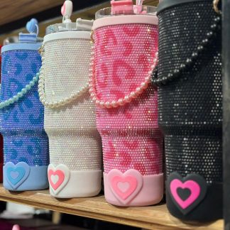 Hoppy con strass, 1.200ml sorbete plastico, tapa de acrilico, base antideslizante y accesorios