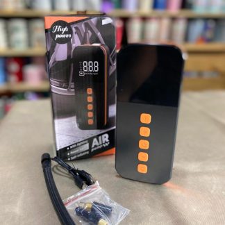 Compresor portátil con todos sus picos para bici, moto, auto y pelotas