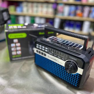 Radio ECOPOWER EP-317 con Panel Solar, Linterna USB y Batería Recargable