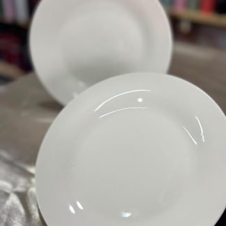 Platos de porcelana blanco liso 26cm