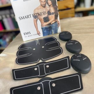 Electroestimulador con parches para abdominales, brazos y piernas