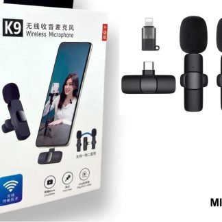 2 micrófonos corbateros K9 inalámbricos