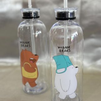 Botella de acrílico con sorbete 1L