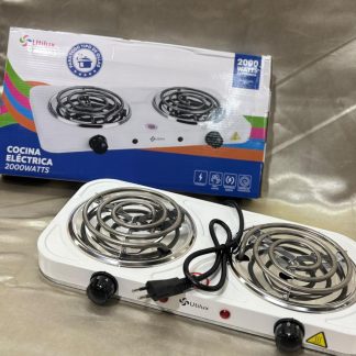 Anafe espiral, doble hornalla 2000w UTILUX