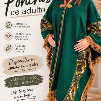 Nuevo ingreso Ponchos de adulto